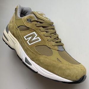 New Balance 991 Made in UK Green Moss Sneakers